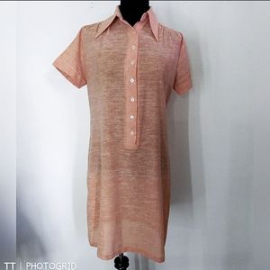 Vintage Lady Arrow half button up sheath dress